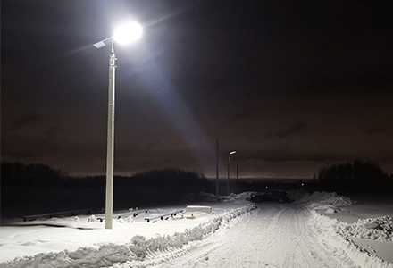 all in one integrated solar street light
