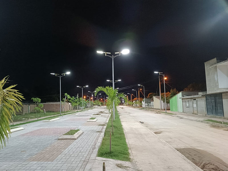 136 Sets of Solar Street Light Park Project in Colombia