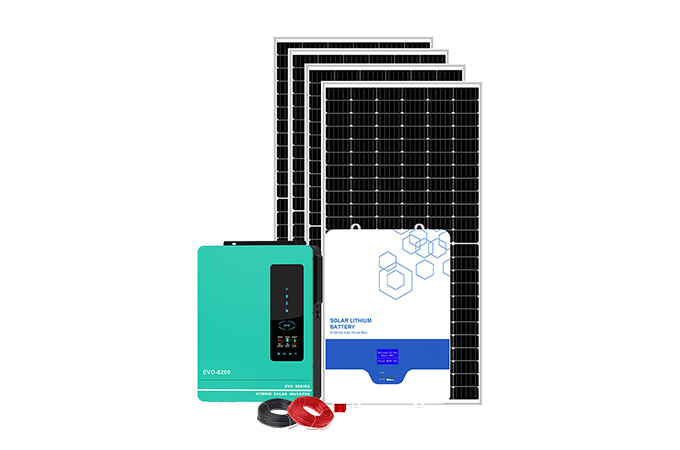 Off-grid Home Solar Power System 4-10kw Lithium Battery