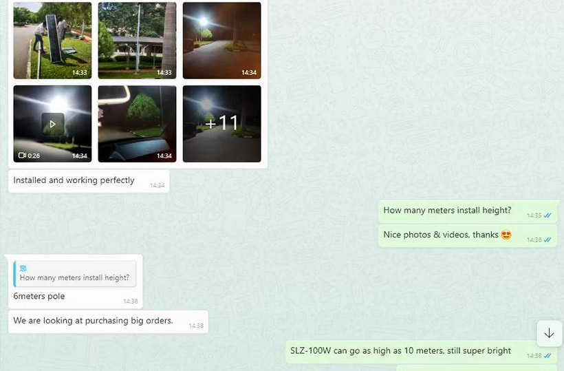 150 Sets Of Integrated Solar Street Lights SLZ-100W In Nigeria