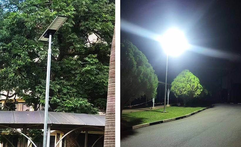 150 Sets Of Integrated Solar Street Lights SLZ-100W In Nigeria