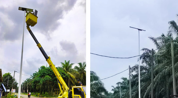 50 Sets Of SLZ-80W Solar Street Lights In Malaysia