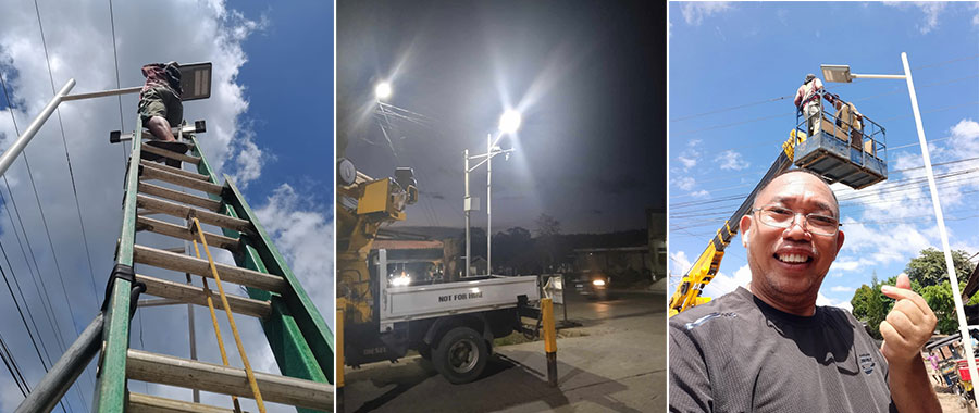 The Philippines Purchased and Installed ISSLC Solar Street Lights