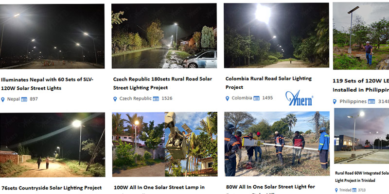solar street light rural roads projects
