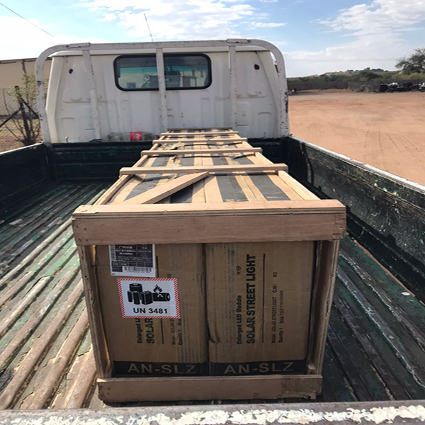 Anern SLZ-150W Solar Street Lights Installed at 9.5M in Botswana