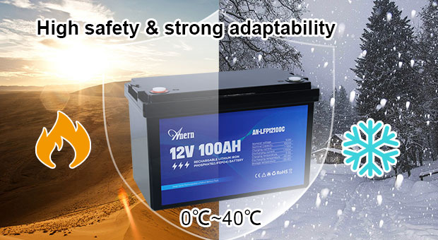 Переваги літієвих акумуляторів серії AN-LFP-C 100/200/300AH