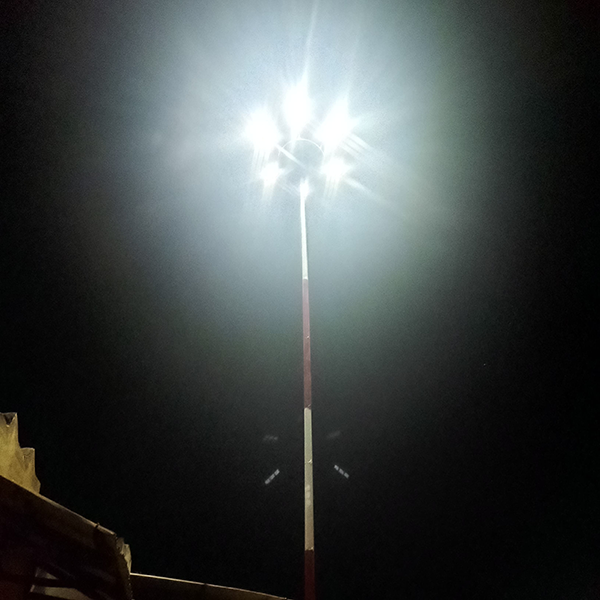 Kenya 20m Pole Solar Corridor Lighting Upgrade with Anern SLV 150W