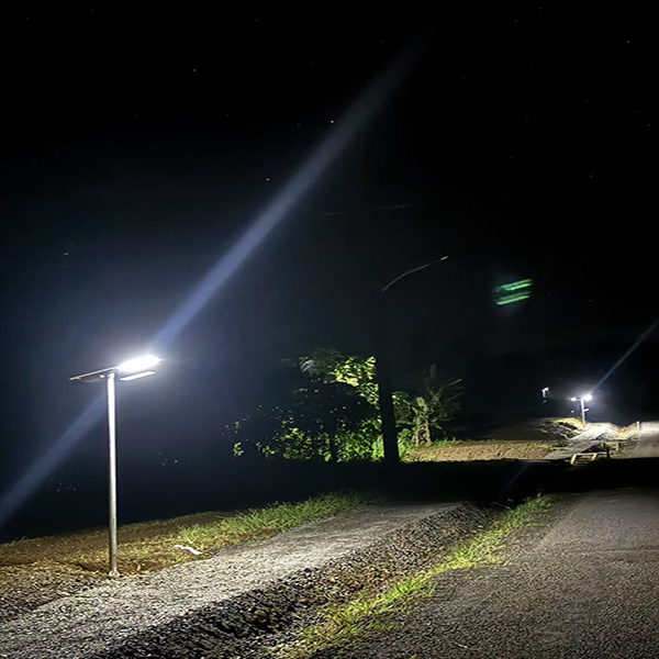 Anern SLZ‑60W All‑in‑One Solar Street Lights with Poles in Samoa Coastal Road Lighting Project