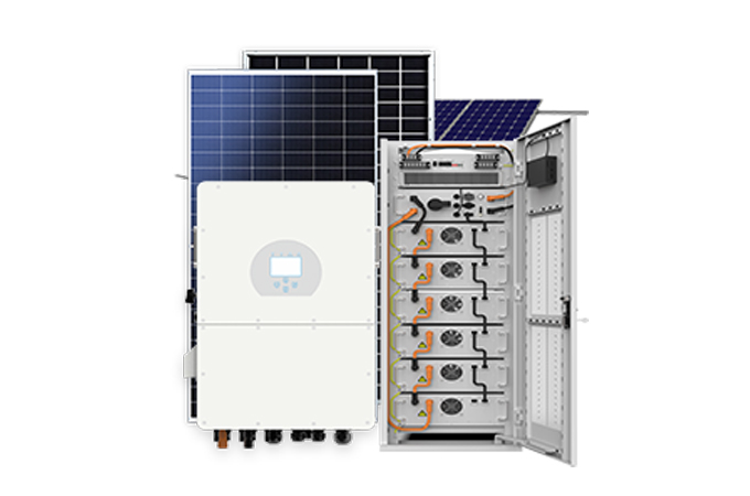 Гібридна сонячна система 30-125 кВт (DEYE Inverter)